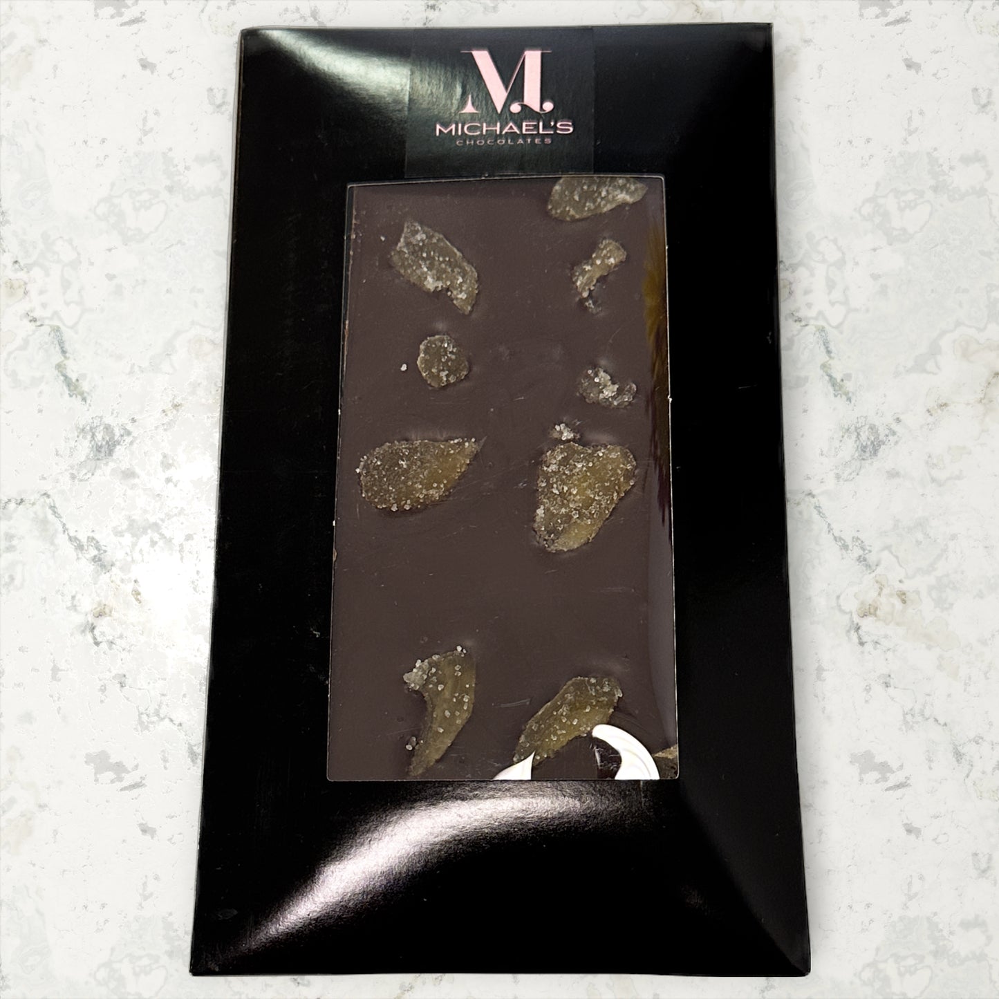 Dark Chocolate with Crystalized Ginger Tablet